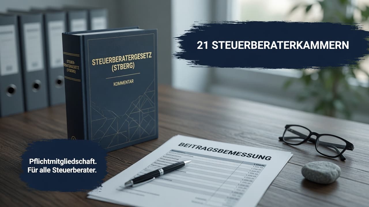 Schematische Darstellung der Steuerberaterkammer mit Bestellung, Berufsaufsicht und Qualitätskontrolle