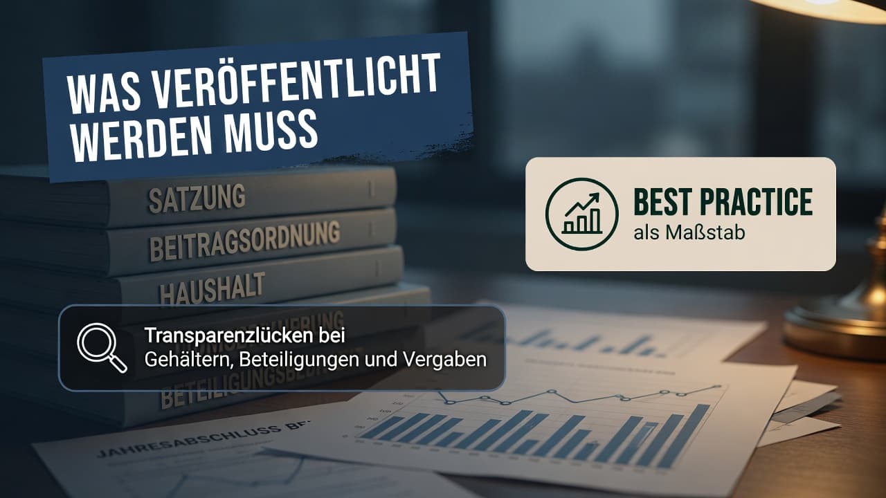 Gegenüberstellung von offengelegten und verschlossenen Kammer-Dokumenten als Transparenzlücke