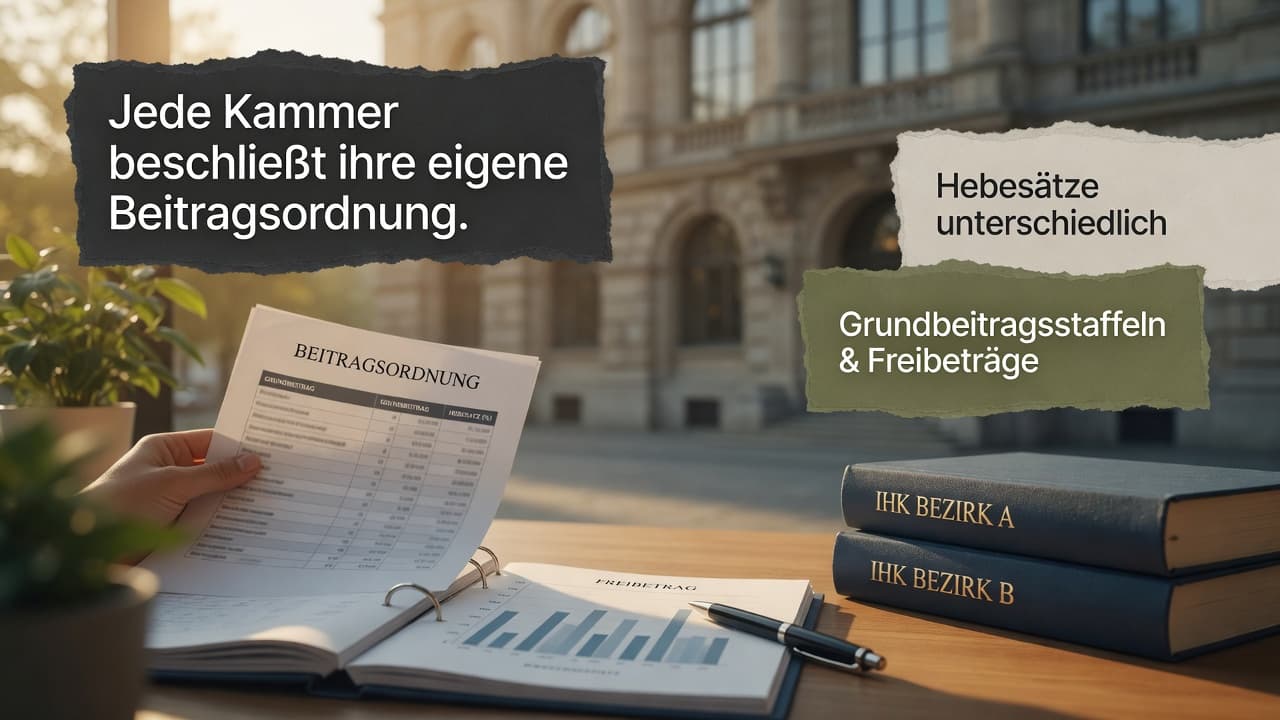 Zwei identische Betriebe in verschiedenen Kammerbezirken mit unterschiedlich hohen Beitragssäulen