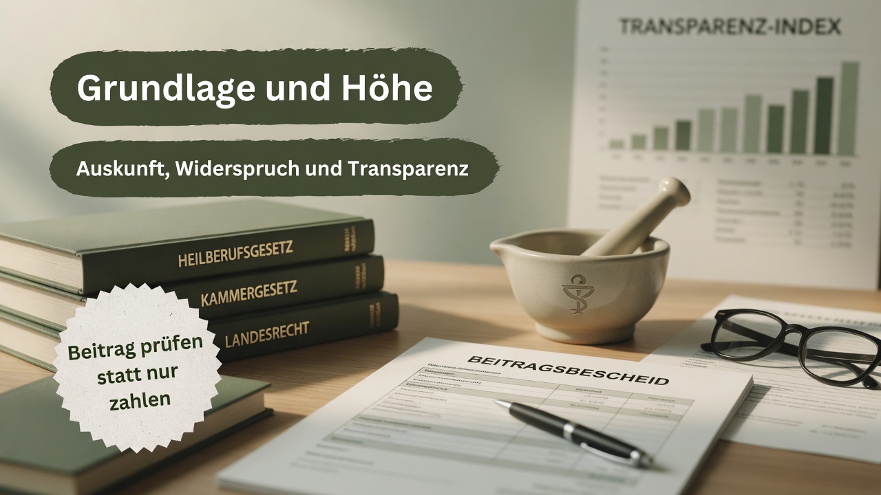 Apothekerkammer-Beitrag: Auskunft, Widerspruch und Transparenz mit Kammer-Revision